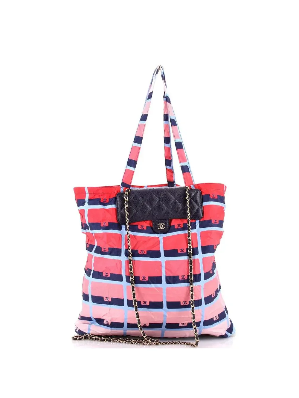 Chanel Foldable Tote Bag With Chain #239588C19B